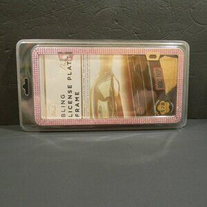 License Plate Frame Bling Sparkly  Stainless Steel Obstruction-Free Rhinestones